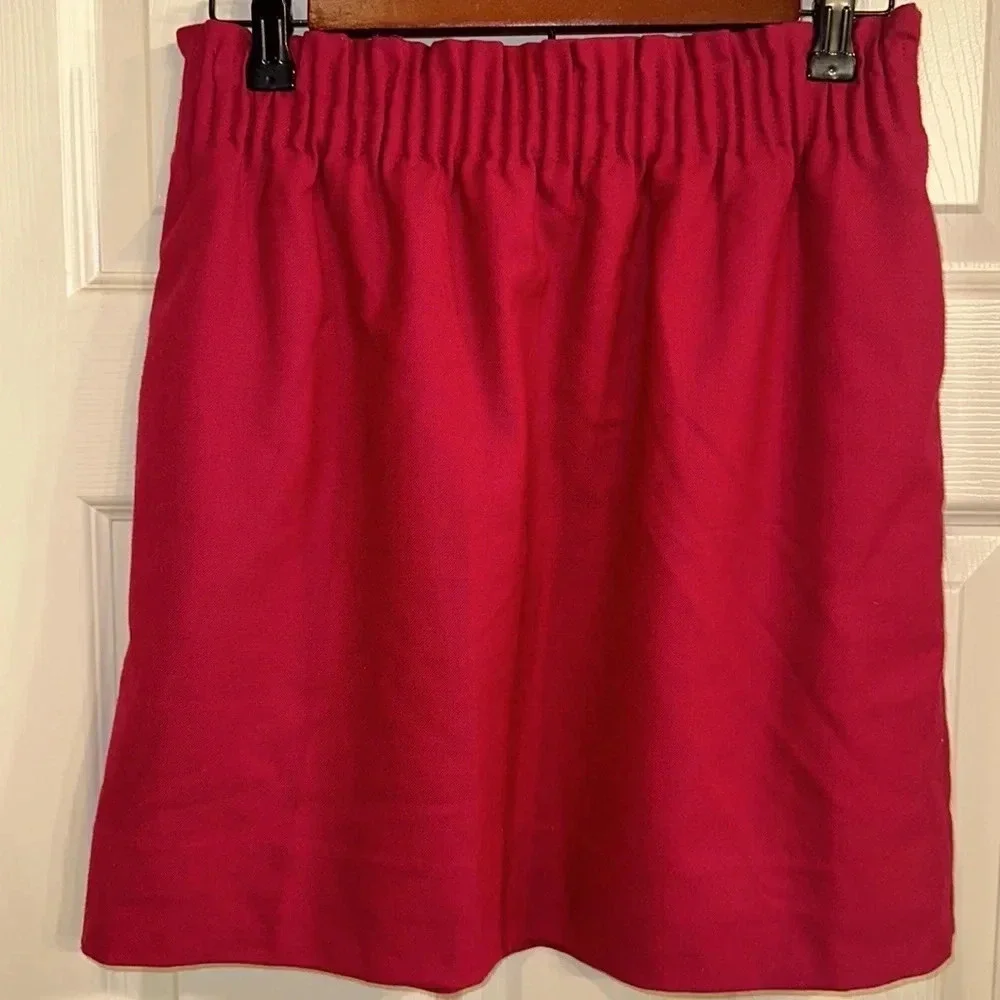 NWOT J. Crew Lined Fuchsia Skirt (4) - Picture 1 of 5
